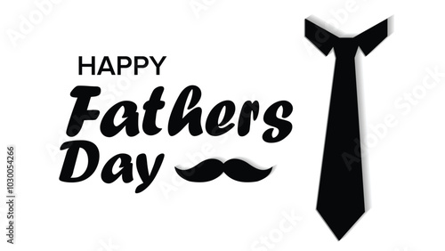 HAPPY FATHERS DAY GREETING CARD VECTOR