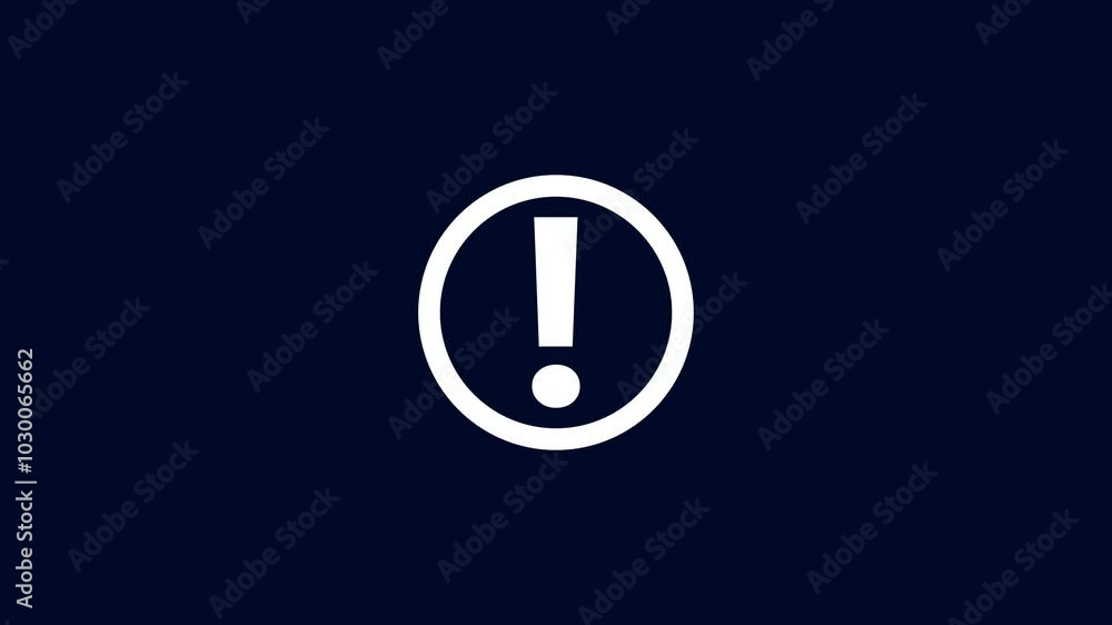 error circle round icon animation. error circle round icon animation.