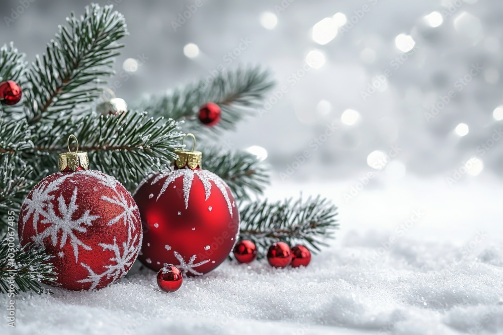 Christmas Season Background created with Generative AI Christmas Season Background created with Generative AI