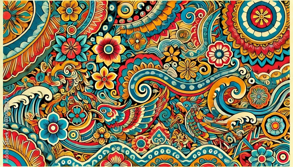 Vibrant Bingata Patterns: The Art of Okinawan Textiles Generative AI ...