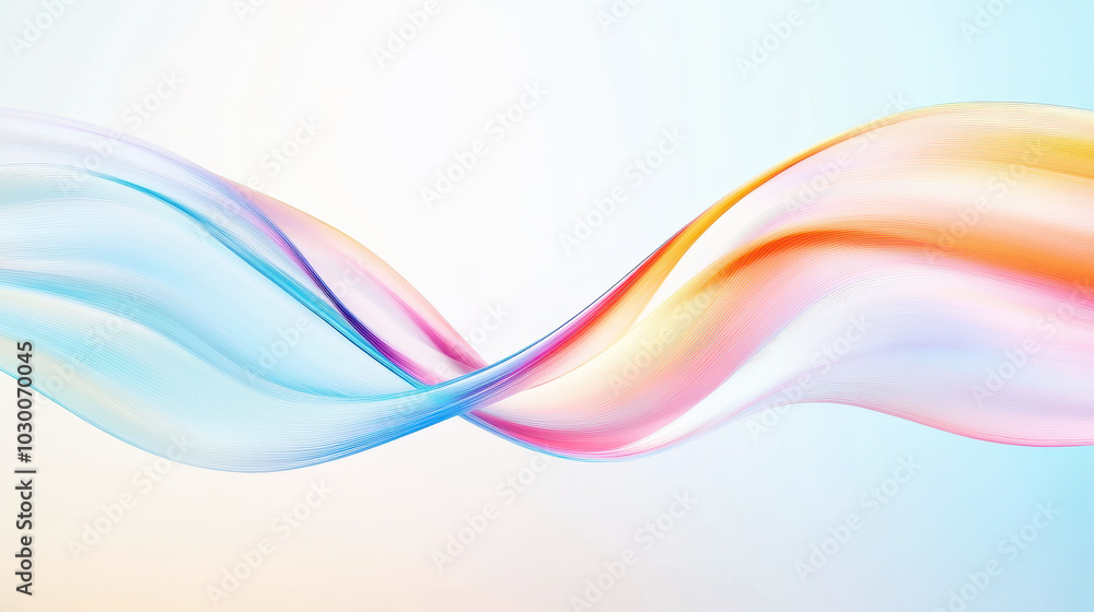 Colorful 3D abstract lines create dynamic and vibrant motion art Colorful 3D abstract lines create dynamic and vibrant motion art