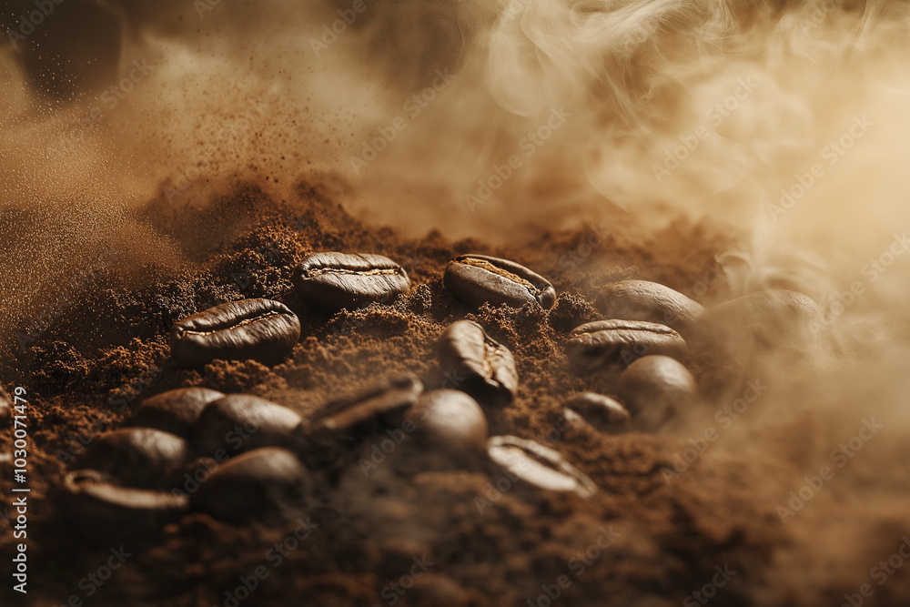 background for advertising coffee beans background for advertising coffee beans