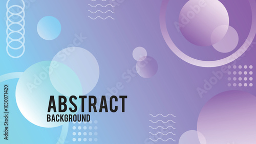 Abstract background is blue and purple color with a lot of circles