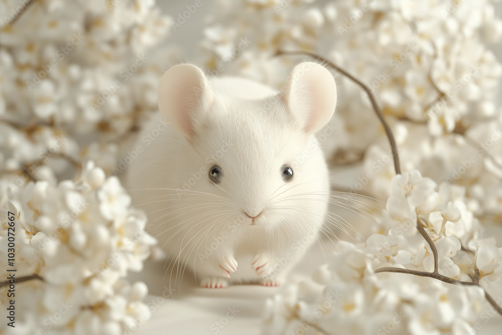 3d animation of a white mouse or rat 3d animation of a white mouse or rat