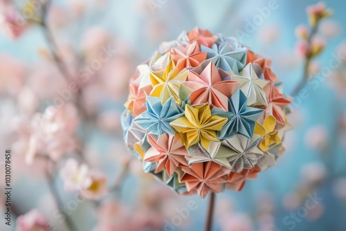 Whispers of Ancient Japanese Art in Origami Beauty photo