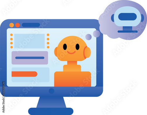 A helper robot in a web browser for sending hints