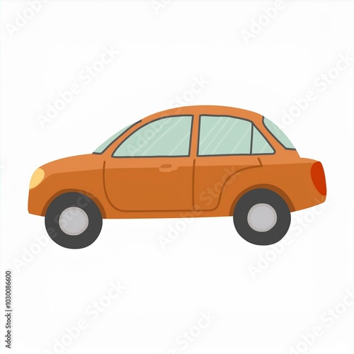 illustration of a car isolated on white