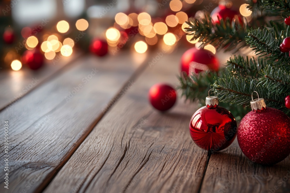 Christmas Season Background created with Generative AI Christmas Season Background created with Generative AI