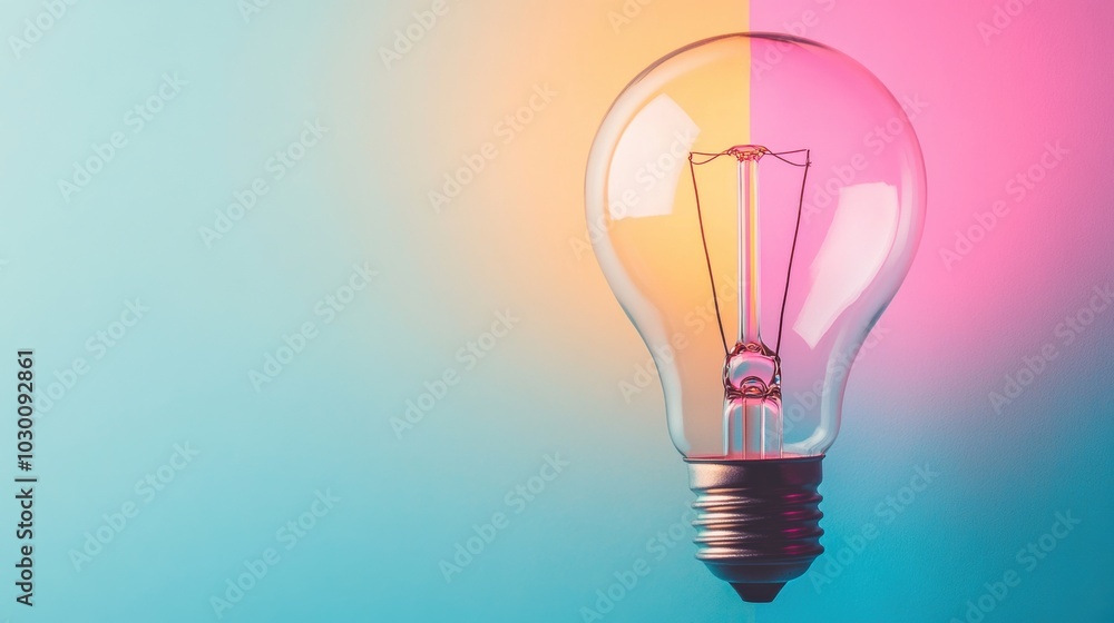 Illuminating Innovation Glowing Lightbulb Symbolizing Creativity and Illuminating Innovation Glowing Lightbulb Symbolizing Creativity and