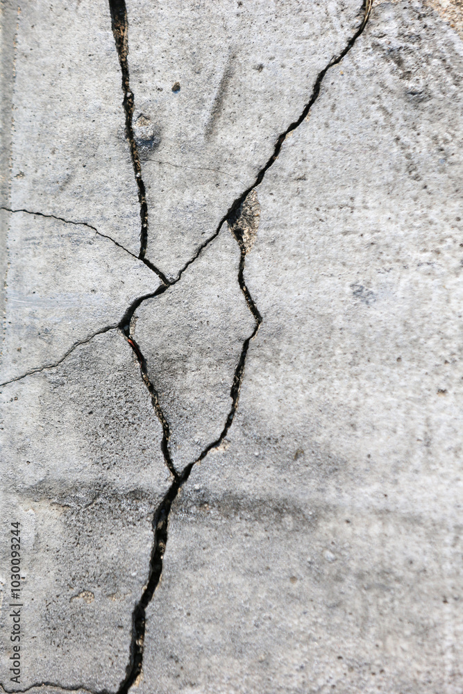 Obraz premium Cracked wall concrete texture high resolution photo