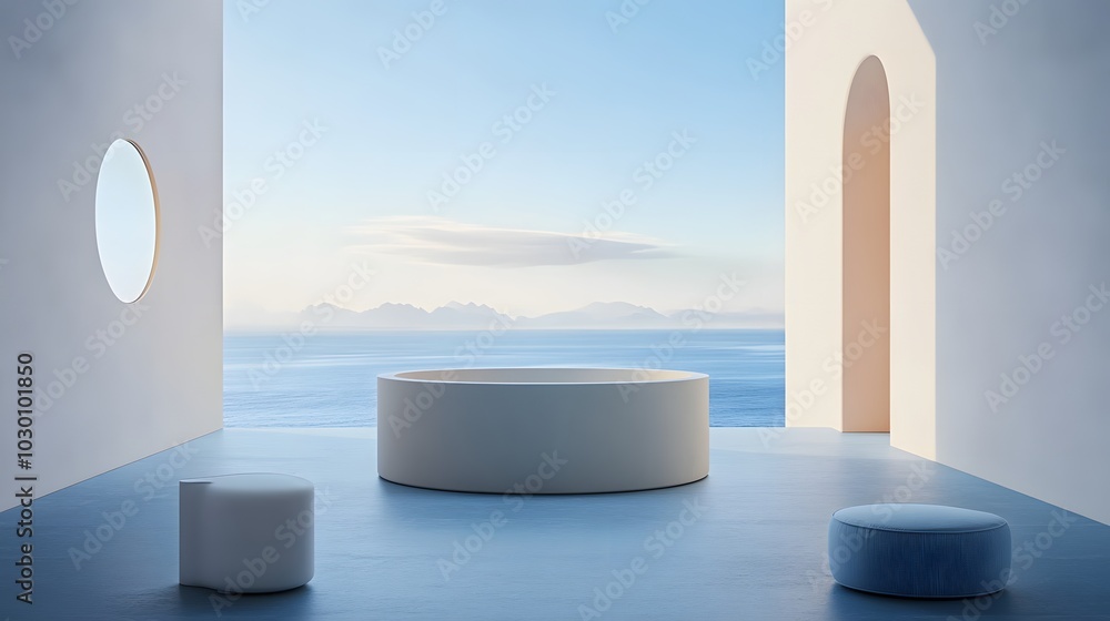 139. **A minimalist background of subtle hues creating a calming atmosphere for the product. 139. **A minimalist background of subtle hues creating a calming atmosphere for the product.