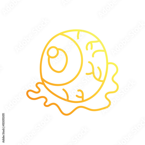 Eye balls hand draw doodle vector icon