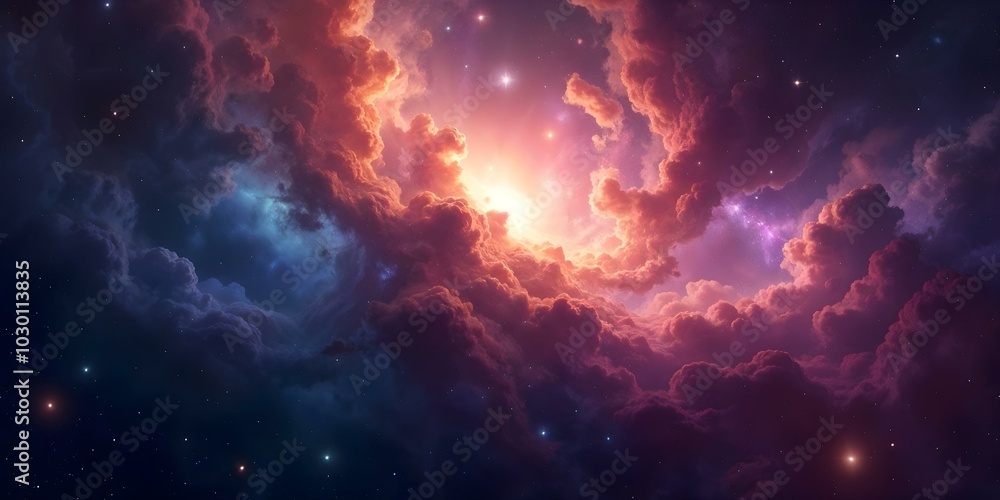 Colorful swirling space galaxy nebula, Stray night cosmos. Universe science astronomy,digital abstract art Colorful swirling space galaxy nebula, Stray night cosmos. Universe science astronomy,digital abstract art