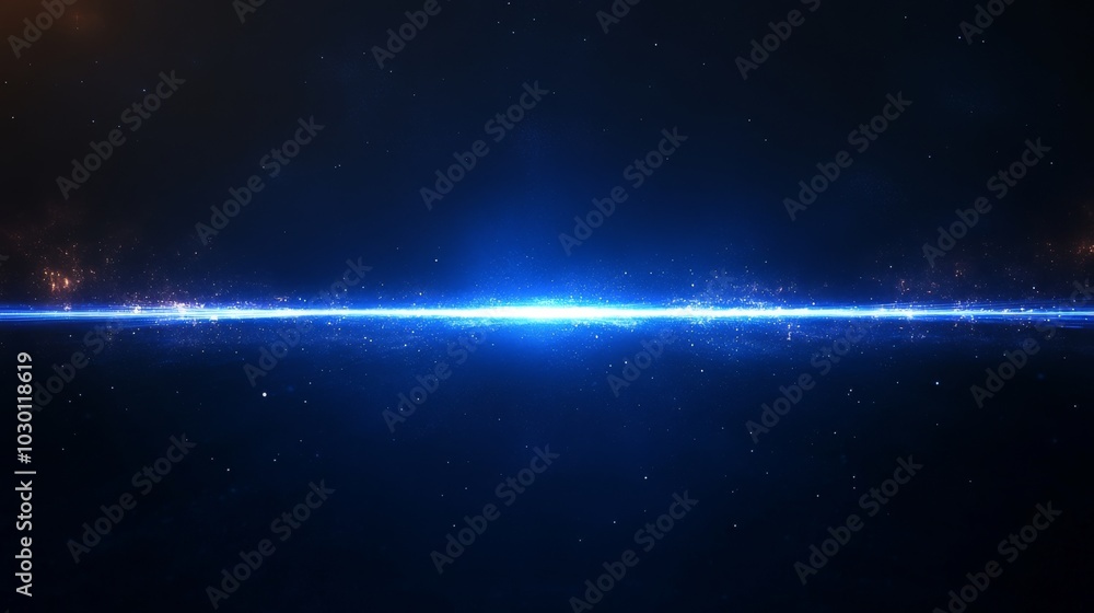 Obraz premium Futuristic Light Horizon