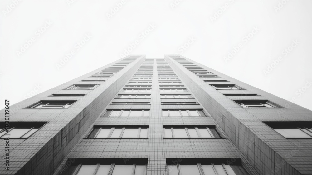 Tall Urban Skyscraper Perspective Tall Urban Skyscraper Perspective