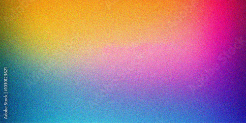 Colorful Gradient Background with Noise Texture Effects. glowing  Vibrant grainy gradient background, colorful  noise texture, retro banner poster cover backdrop header design.