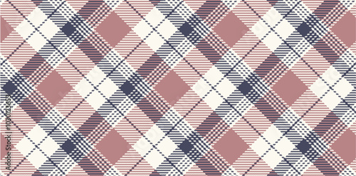 Vector checkered pattern. Tartan, textured seamless twill for flannel shirts, duvet covers, other autumn winter textile mills. Vector Format