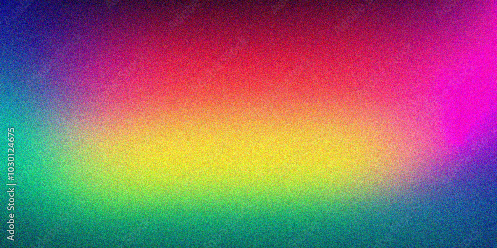 Obraz premium Colorful Gradient Background with Noise Texture Effects. glowing Vibrant grainy gradient background, colorful noise texture, retro banner poster cover backdrop header design.