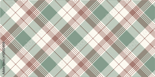 Vector checkered pattern. Tartan, textured seamless twill for flannel shirts, duvet covers, other autumn winter textile mills. Vector Format