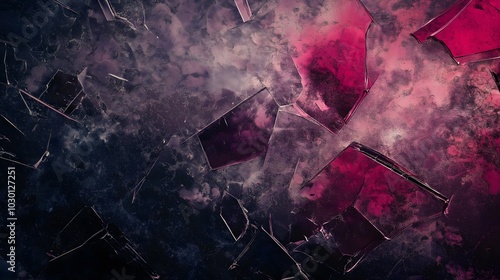 Broken Glass Texture Grunge Punk Background