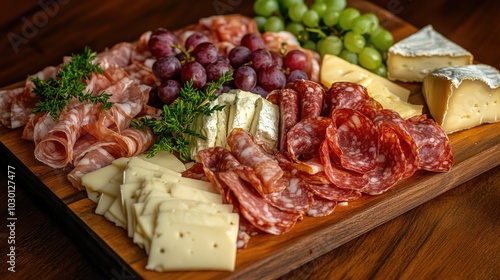 Charcuterie Platter with Meats and Cheeses