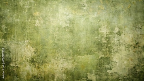 Abstract Green Background with Uneven Texture and Subtle Color Variations