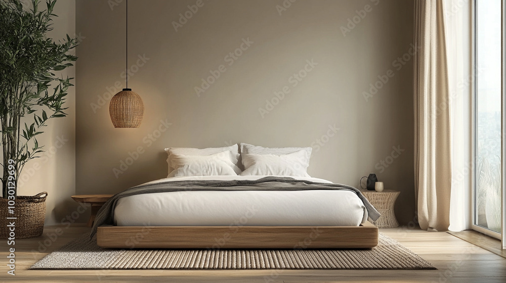 Minimalist Bedroom with Natural Light Minimalist Bedroom with Natural Light