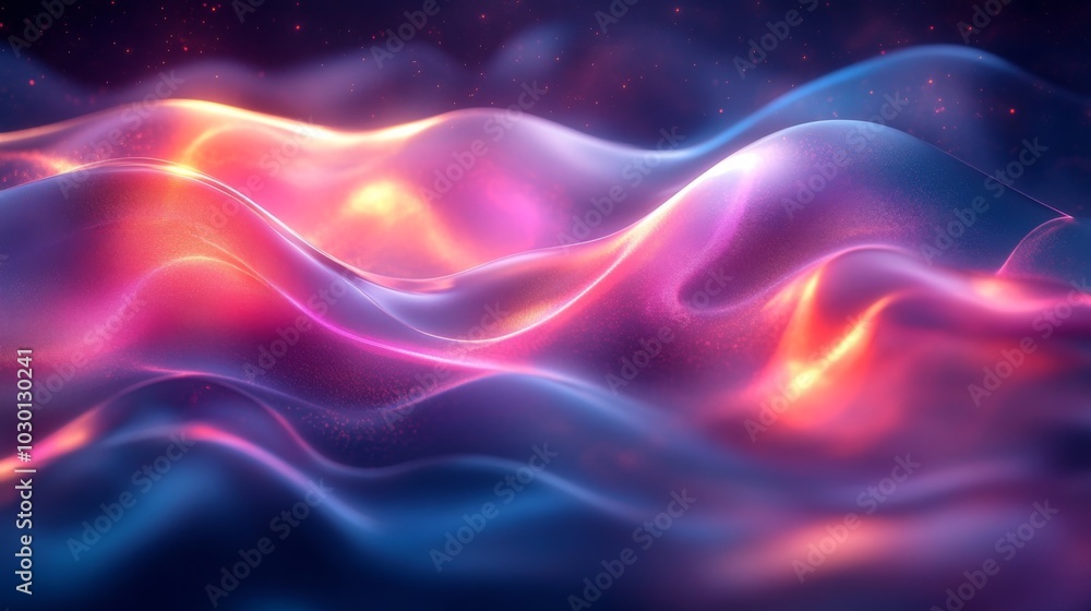 Abstract Neon Light Waves Abstract Neon Light Waves