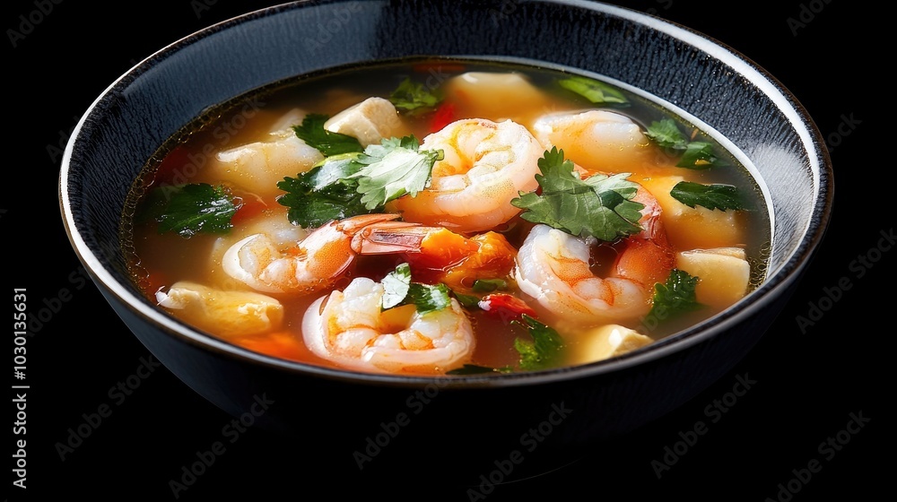 Inviting Bowl of Tom Yum Goong Soup Inviting Bowl of Tom Yum Goong Soup