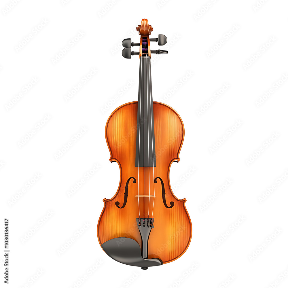 Fototapeta premium Violin, isolated on a transparent background