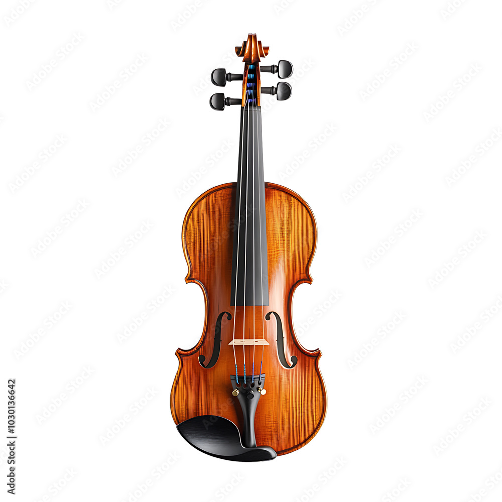 Fototapeta premium Violin, isolated on a transparent background