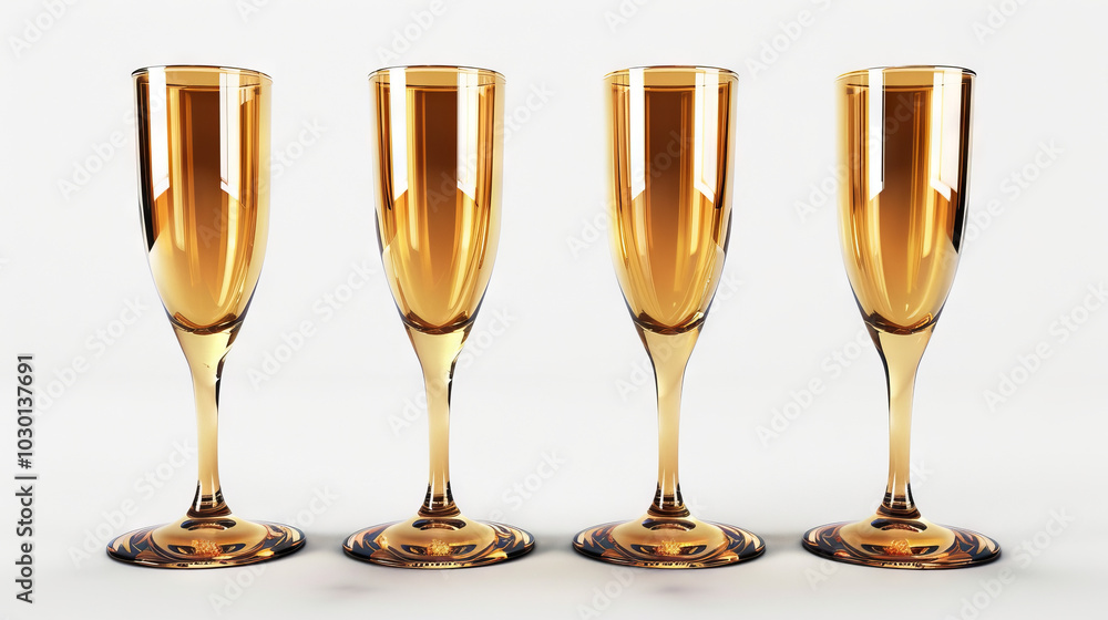 Champage Flutes, isolated on white transparent
background Champage Flutes, isolated on white transparent
background