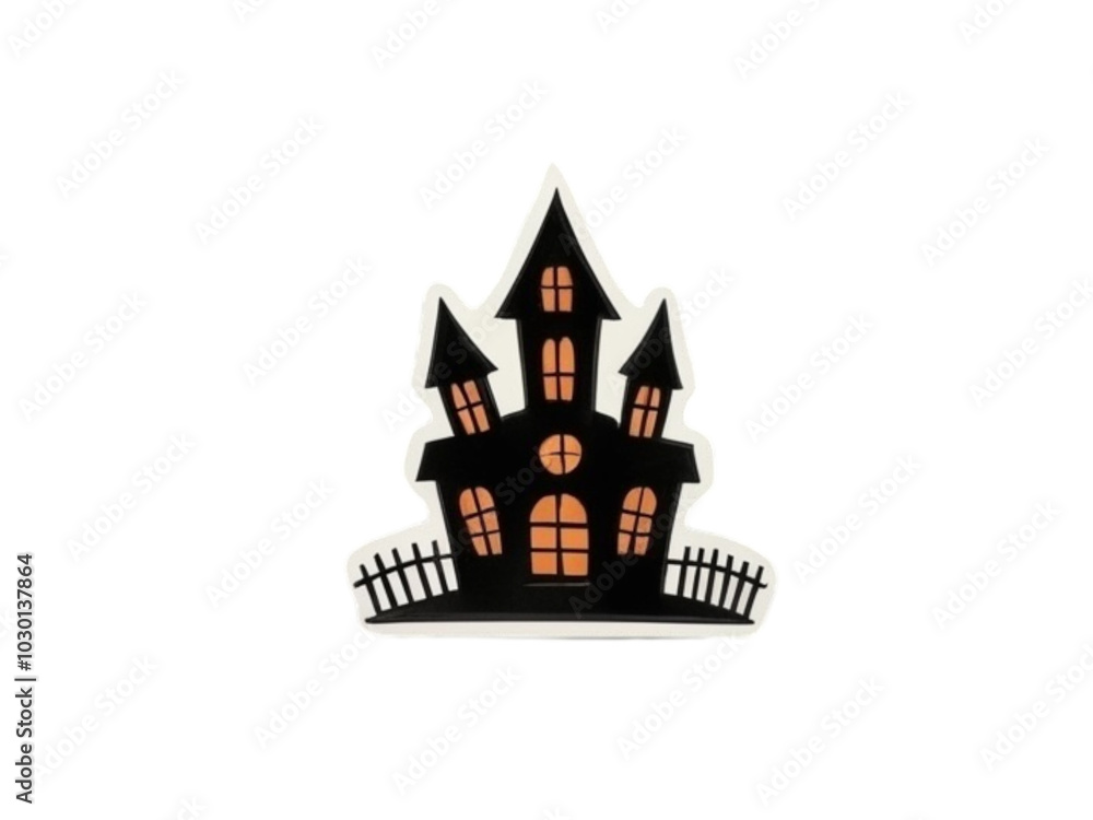 Spooky Haunted House Halloween Illustration Spooky Haunted House Halloween Illustration