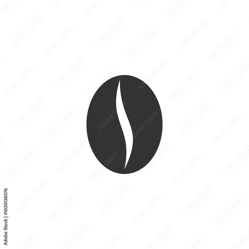 Coffee beans icon isolated on transparent background Coffee beans icon isolated on transparent background