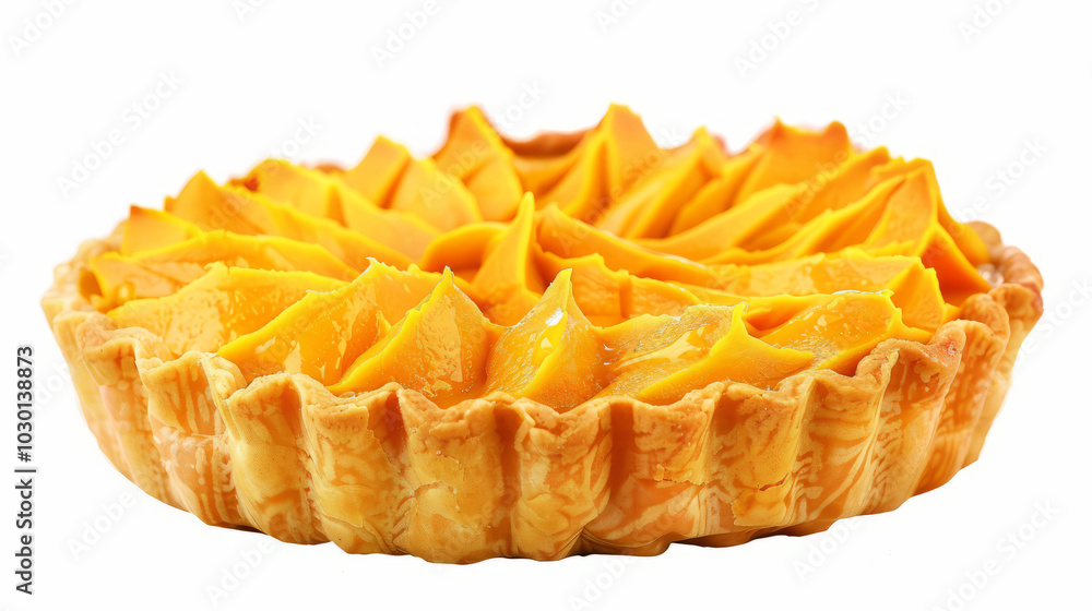 Pumpkin pie, isolated on white background Pumpkin pie, isolated on white background
