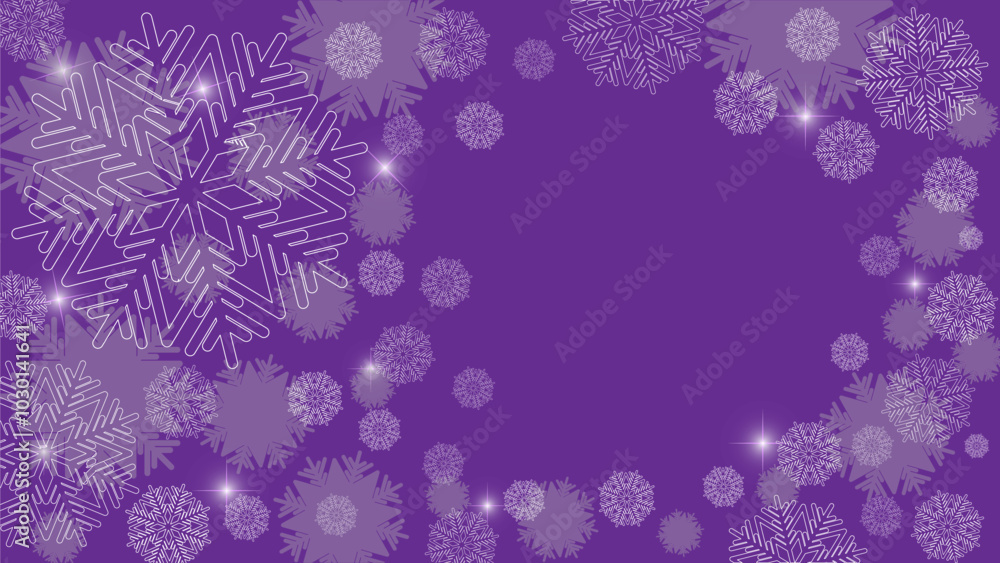 New Year background made of snowflakes with bright stars New Year background made of snowflakes with bright stars