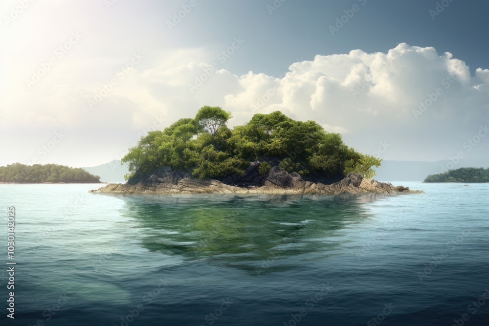 Fototapeta premium Island landscape outdoors nature coast.