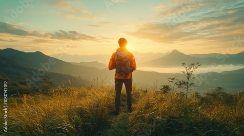 Sunset Adventure in the Mountains