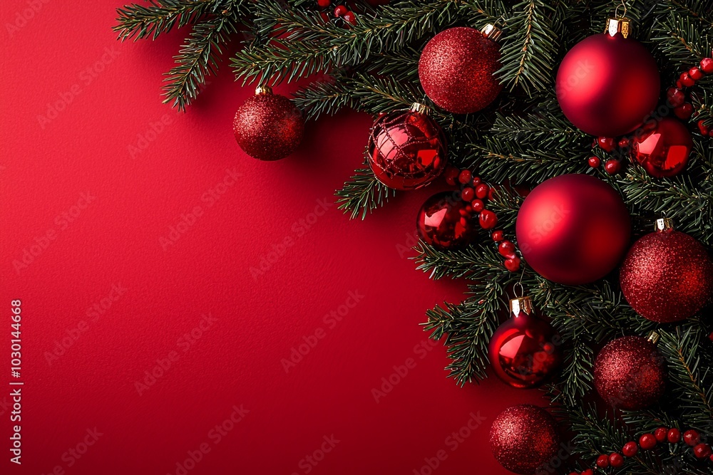 Christmas Season Background created with Generative AI Christmas Season Background created with Generative AI