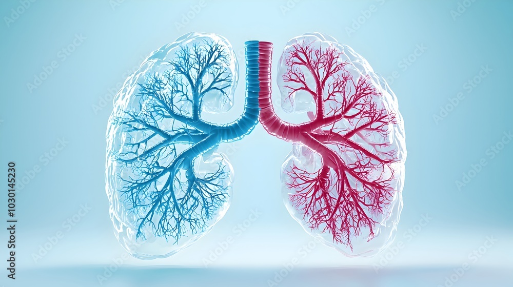 Fototapeta premium Human Circulatory System Illustration in Vibrant Colors