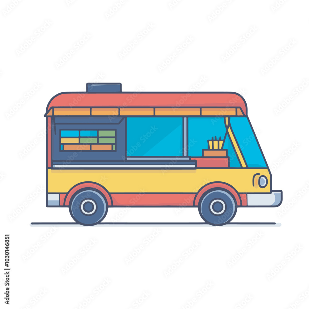 food truck logo template. selling fast food, suitable for food selling business identity food truck logo template. selling fast food, suitable for food selling business identity
