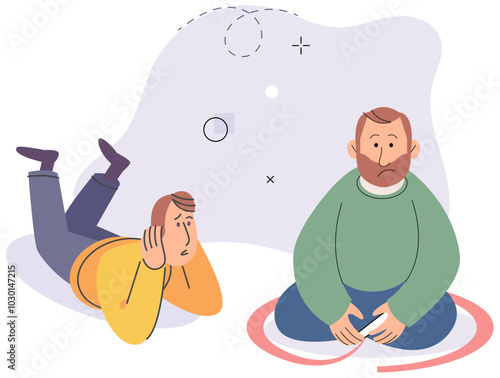 Introvert vector illustration. The introvert concept explores intricacies of introverted personality traits and tendencies Introverted individuals tend to be more sensitive to external stimuli