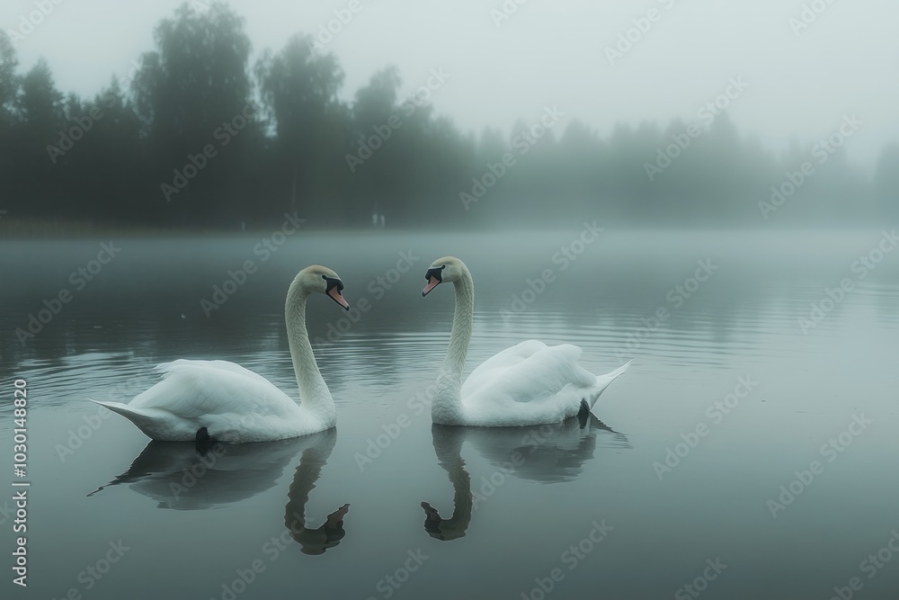 Majestic Grace: The World of Swans, generative ai Majestic Grace: The World of Swans, generative ai
