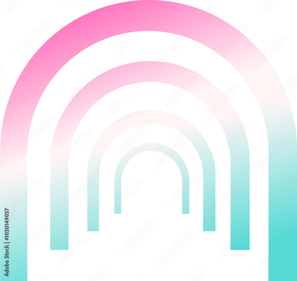 Gradient Abstract Shape Illustration Gradient Abstract Shape Illustration