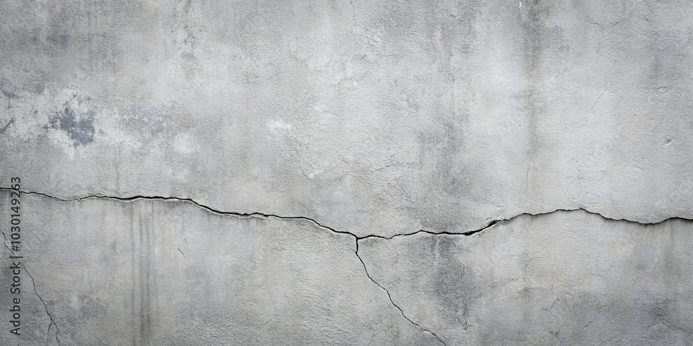Fototapeta premium Minimalist cracked cement wall texture for background