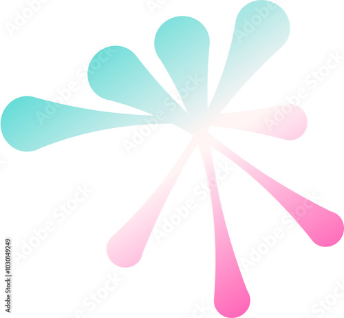 Gradient Abstract Shape Illustration