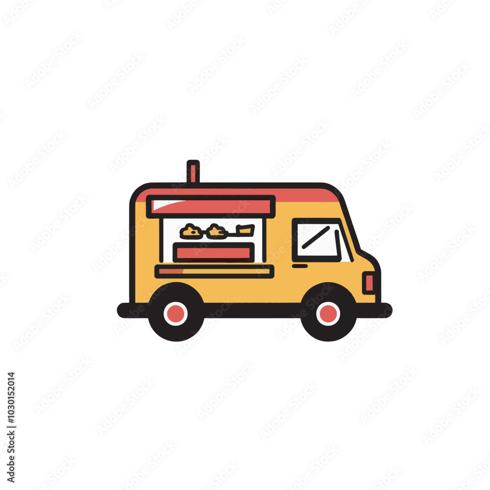 food truck logo template. selling fast food, suitable for food selling business identity food truck logo template. selling fast food, suitable for food selling business identity