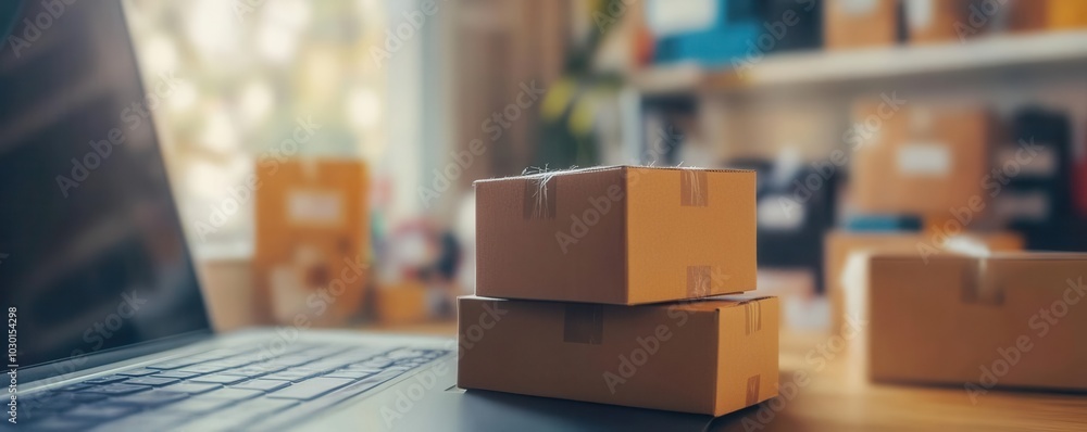 Customer clicking on Free Shipping offer while browsing an online store, Free Shipping, digital shopping and discounts Customer clicking on Free Shipping offer while browsing an online store, Free Shipping, digital shopping and discounts