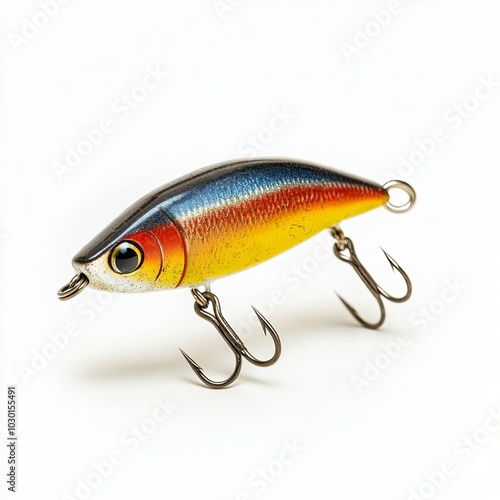 Fishing lure isolated on white