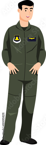 man cartoon Asian character modern style avatar